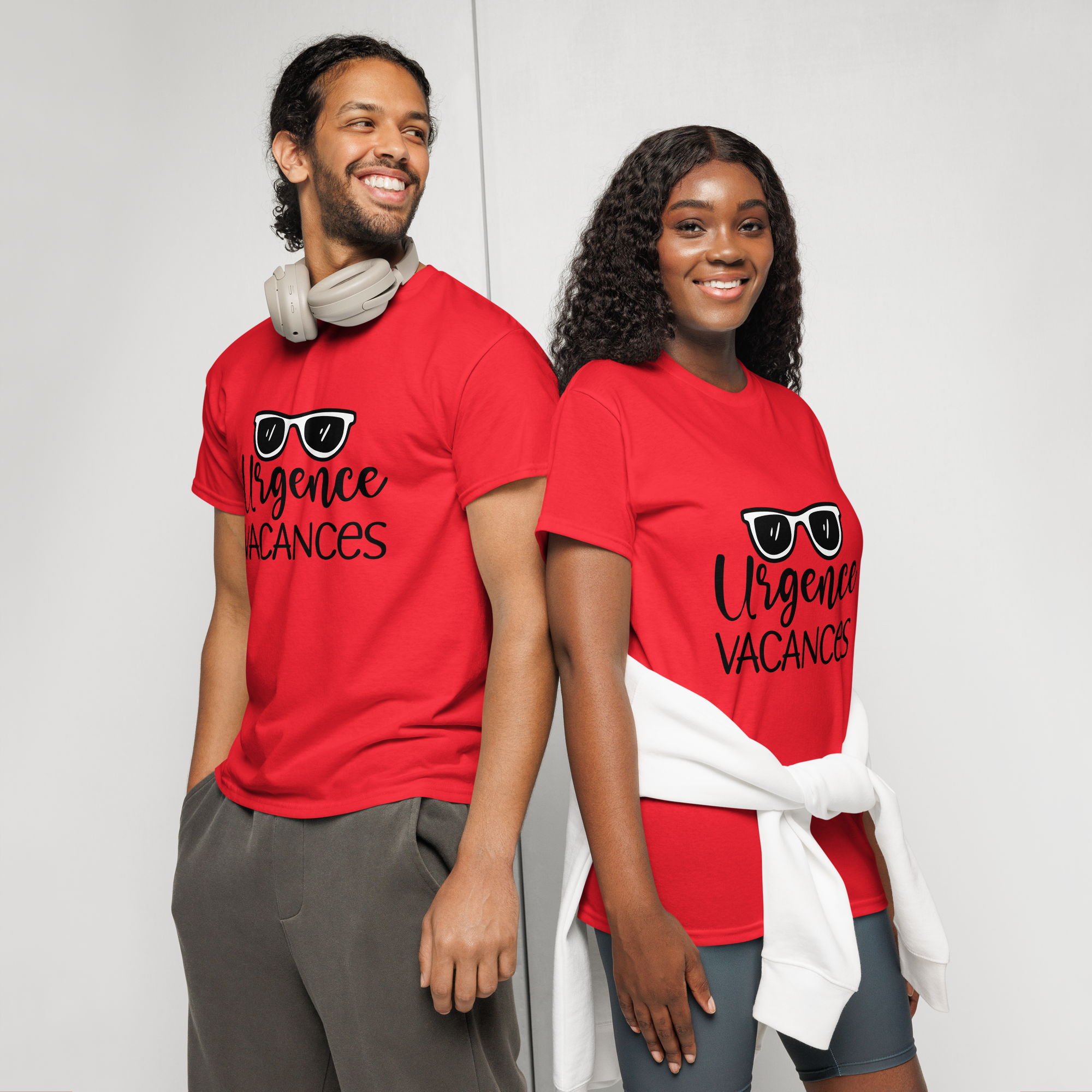 T-Shirt DryBlend® humoristique - Urgence Vacances | Komic