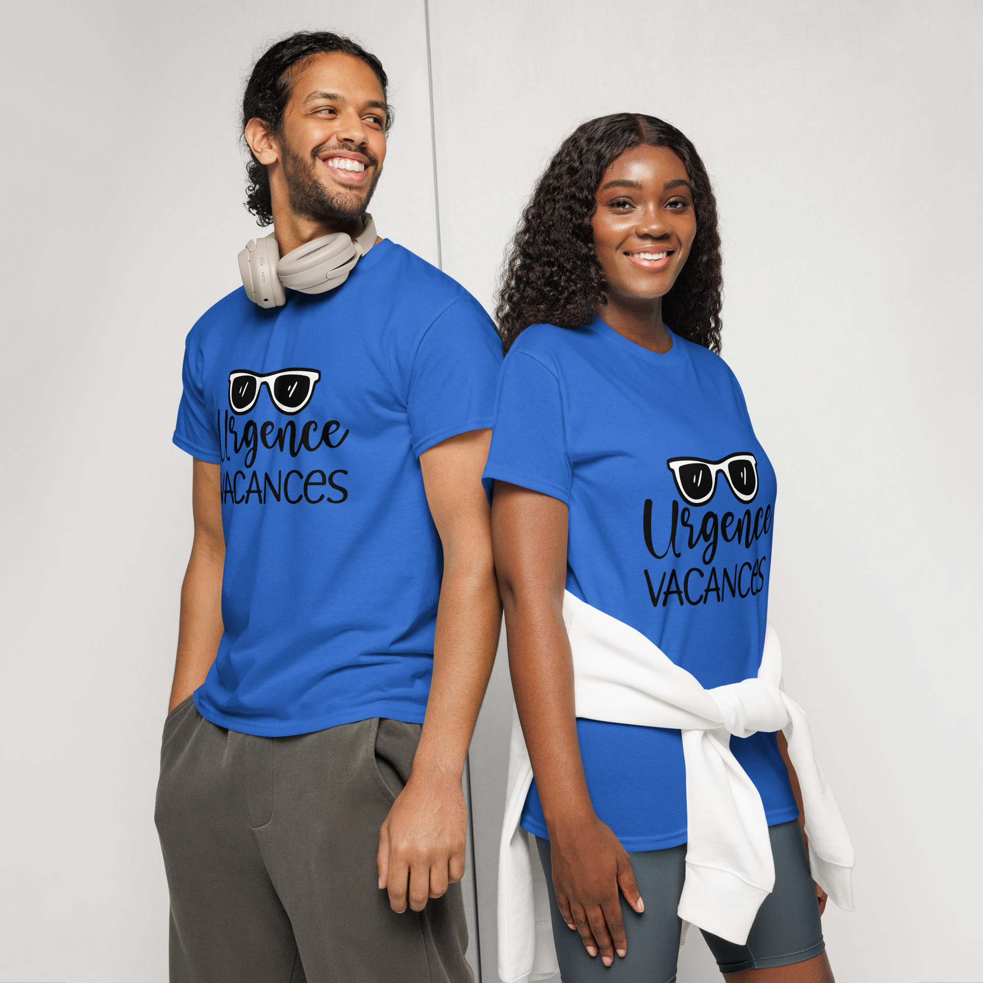 T-Shirt DryBlend® humoristique - Urgence Vacances | Komic