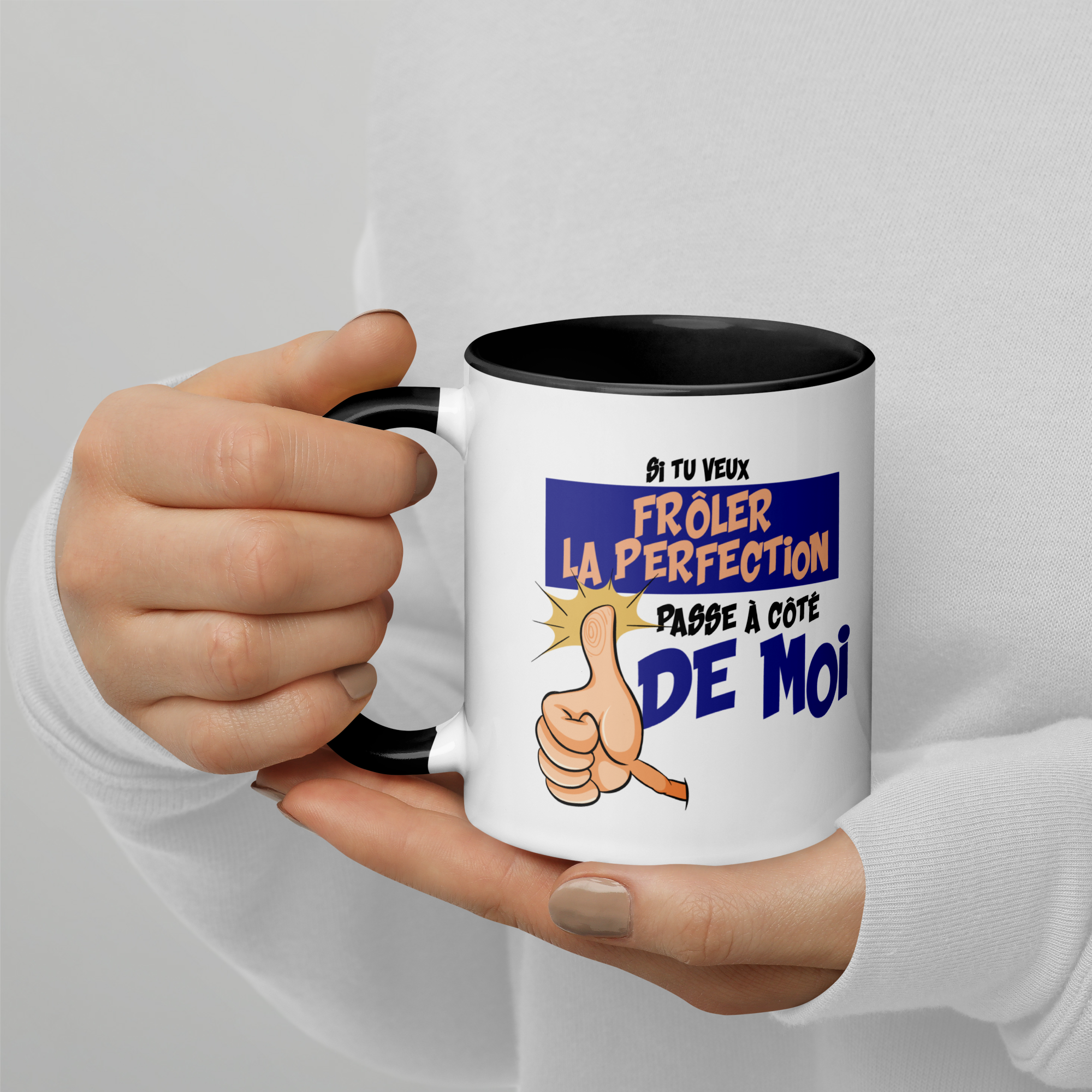 Tasse/Mug humoristique - Si tu veux frôler la perfection... | Komic