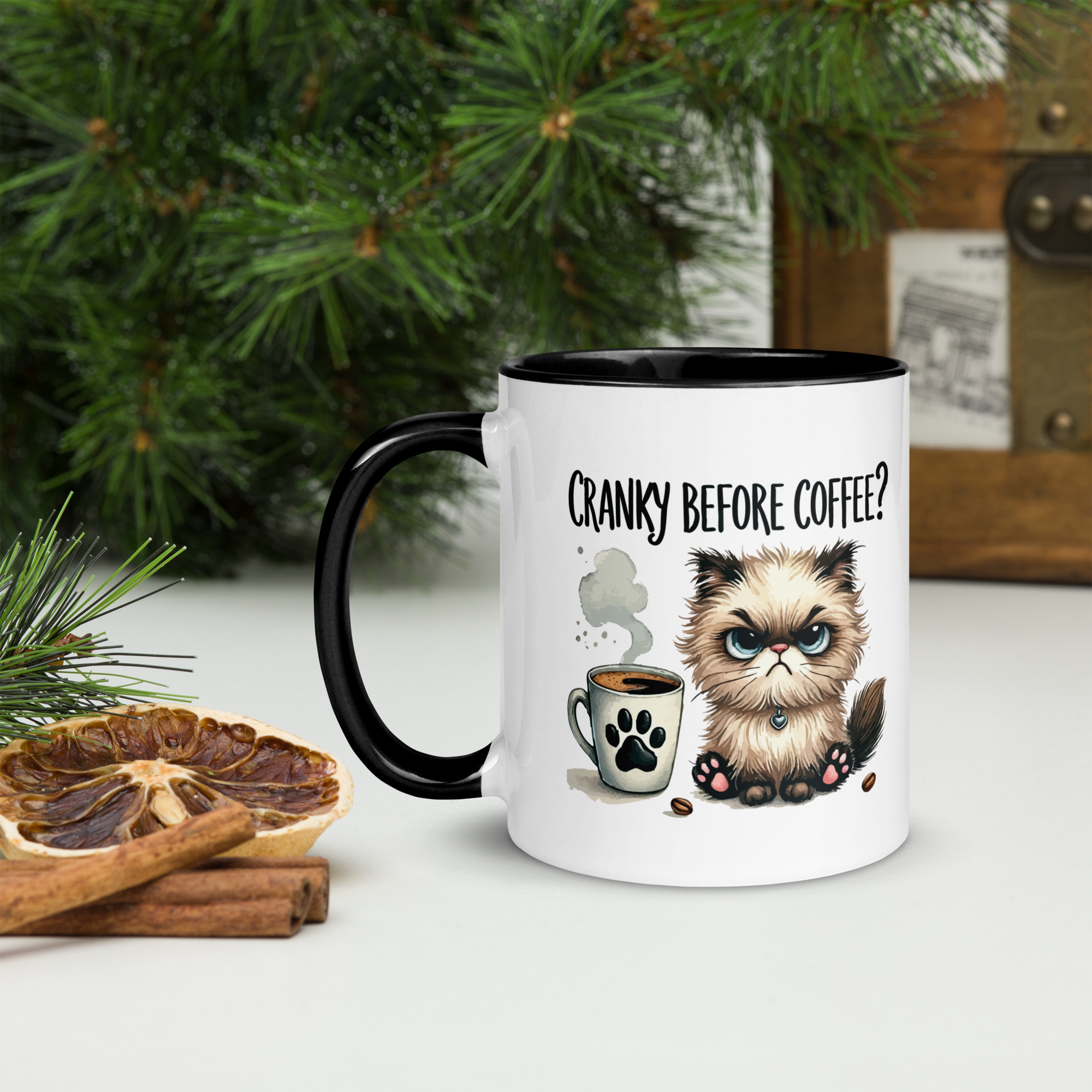 Tasse/mug humoristique - Cranky before coffee | Komic.ca