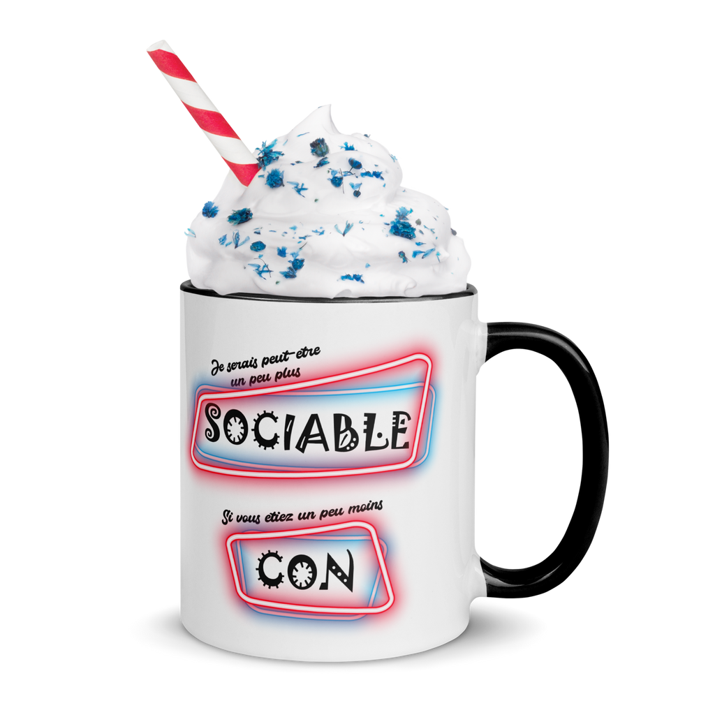 Tasse/Mug humoristique - Je serais peut-être un peu plus sociable... | Komic