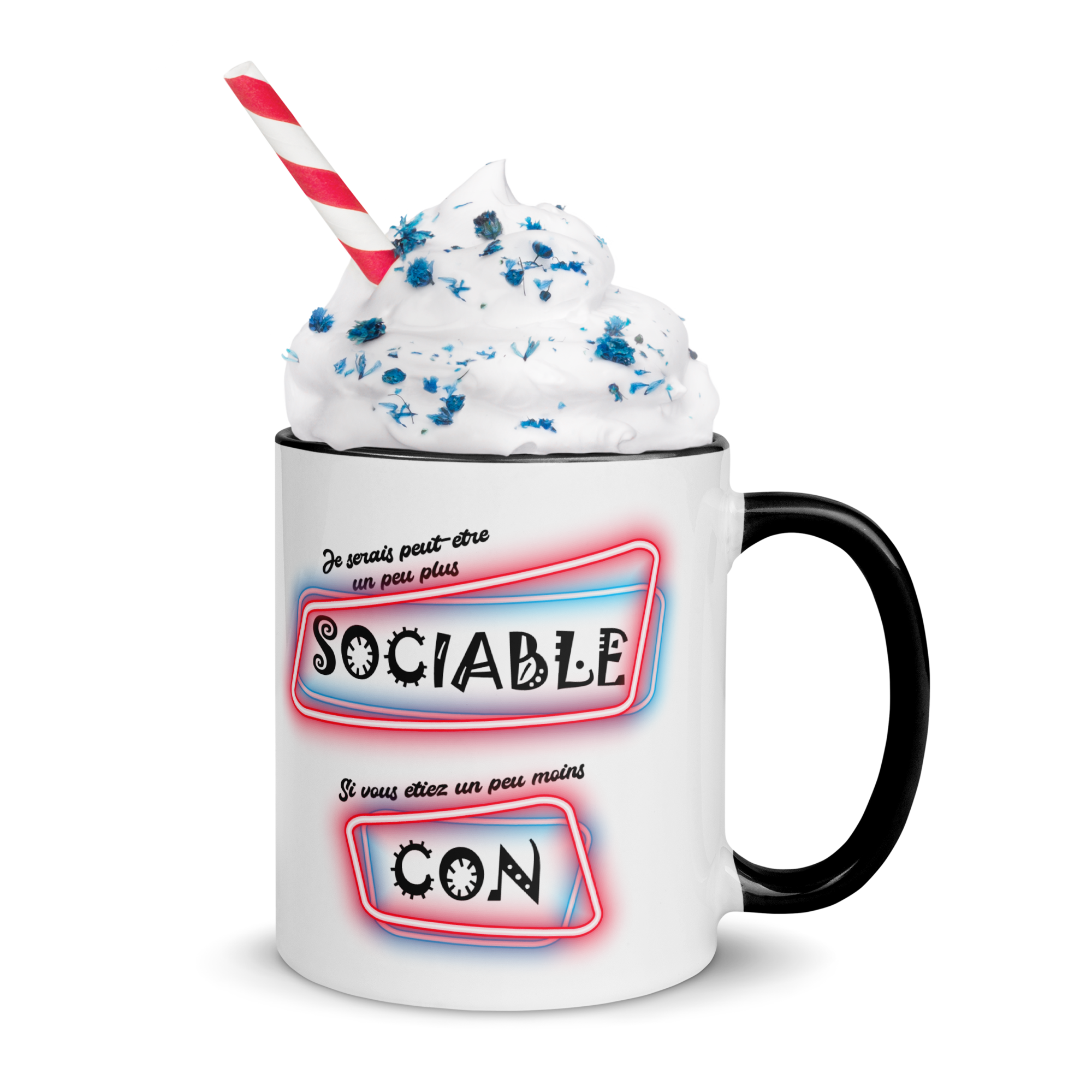 Tasse/Mug humoristique - Je serais peut-être un peu plus sociable... | Komic