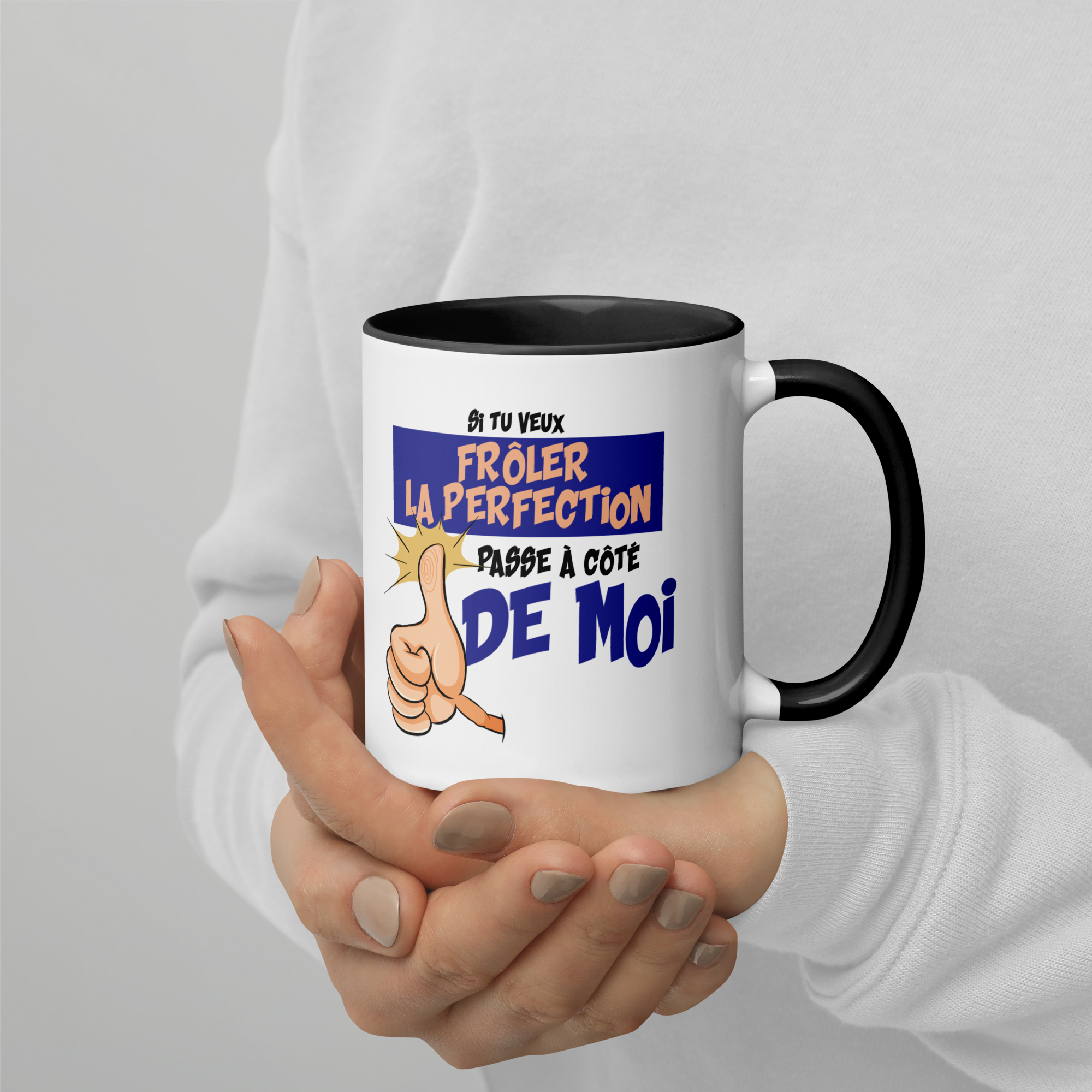 Tasse/Mug humoristique - Si tu veux frôler la perfection... | Komic