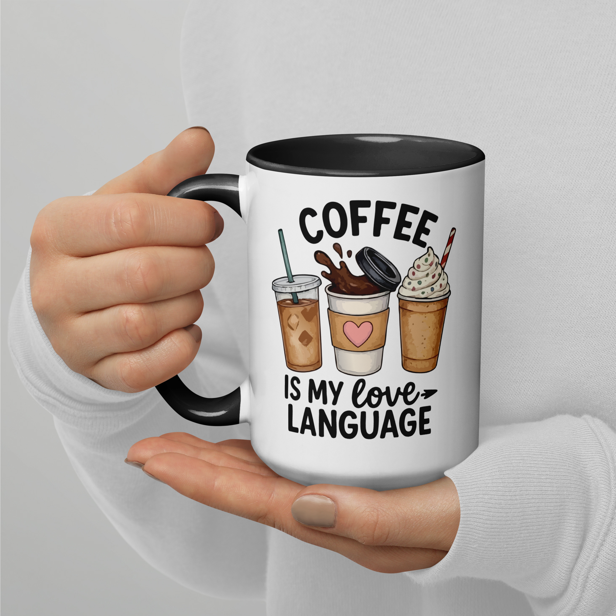 Tasse/mug humoristique - Coffee is my love language | Komic.ca