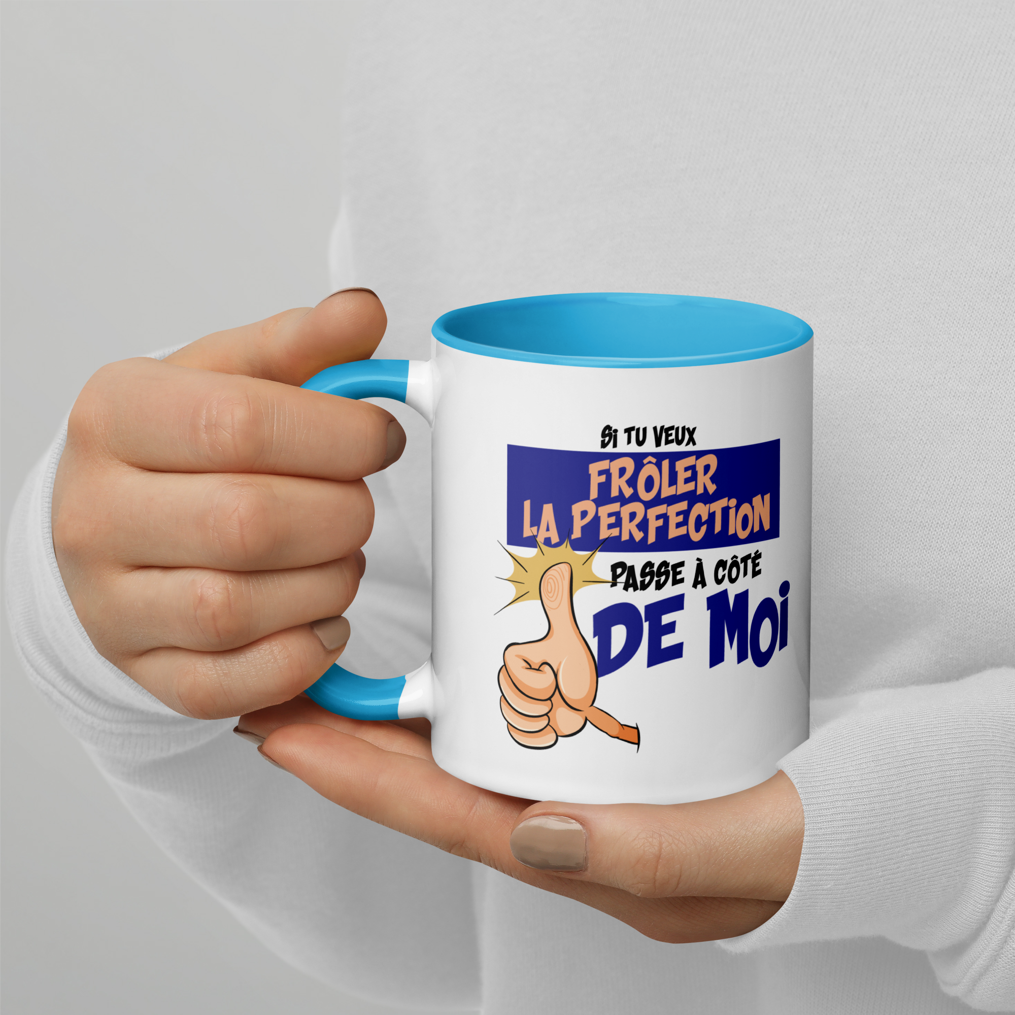 Tasse/Mug humoristique - Si tu veux frôler la perfection... | Komic