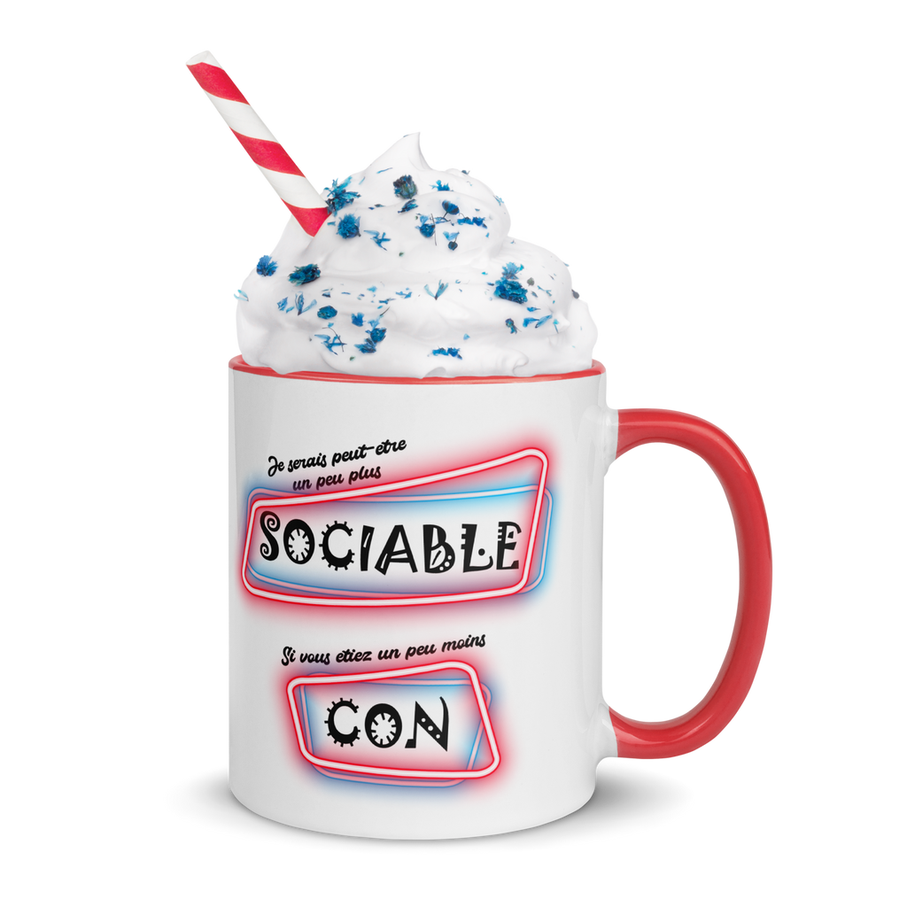 Tasse/Mug humoristique - Je serais peut-être un peu plus sociable... | Komic