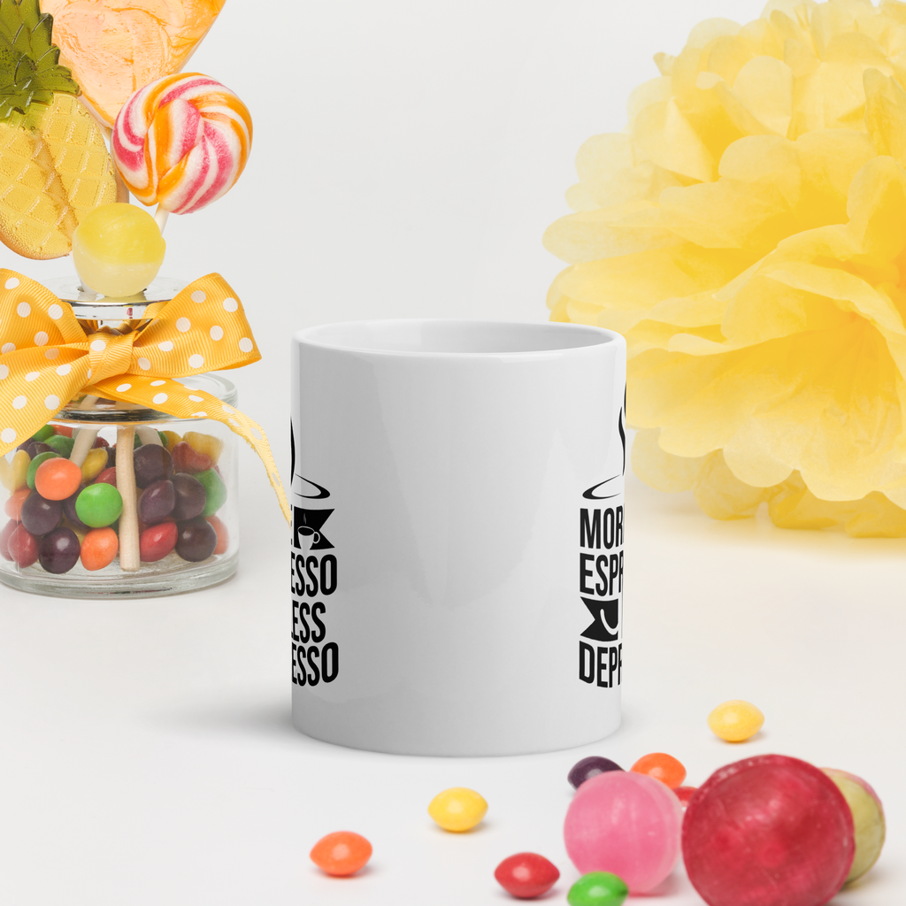 Tasse/Mug Humoristique - More espresso less depresso | Komic.ca