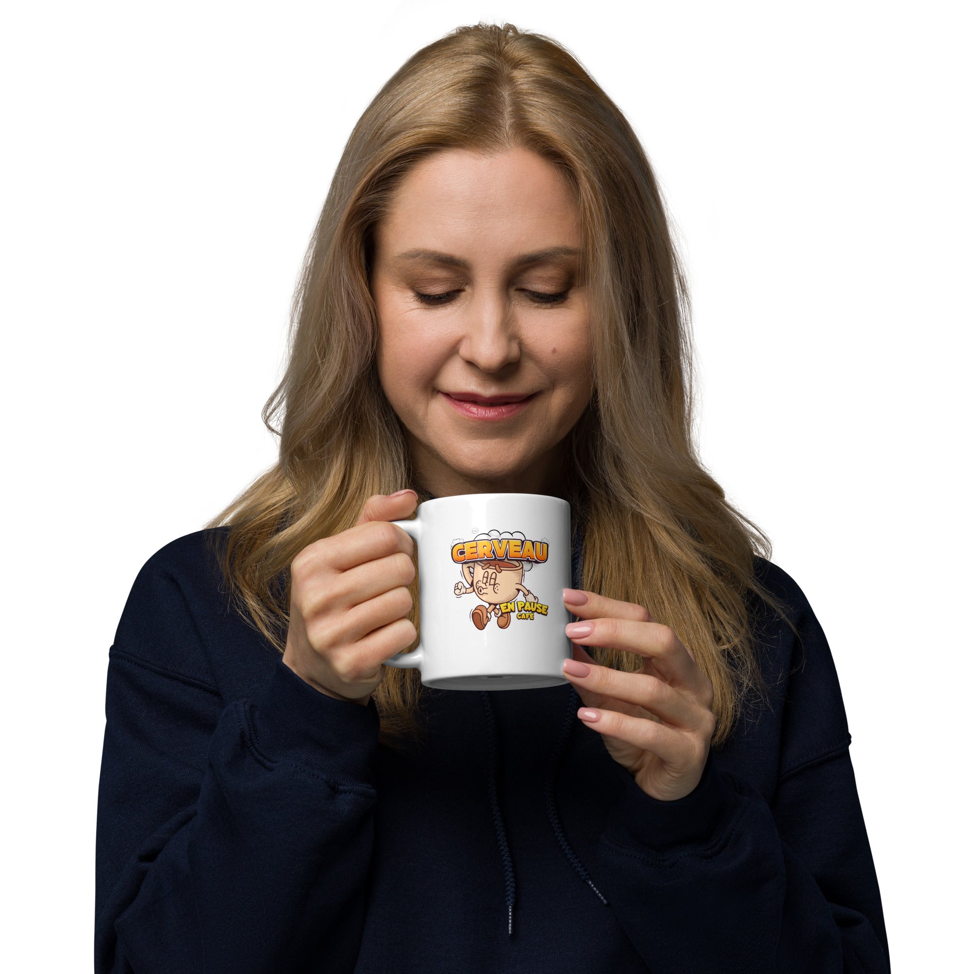 Tasse/Mug humoristique - Cerveau en pause café | Komic