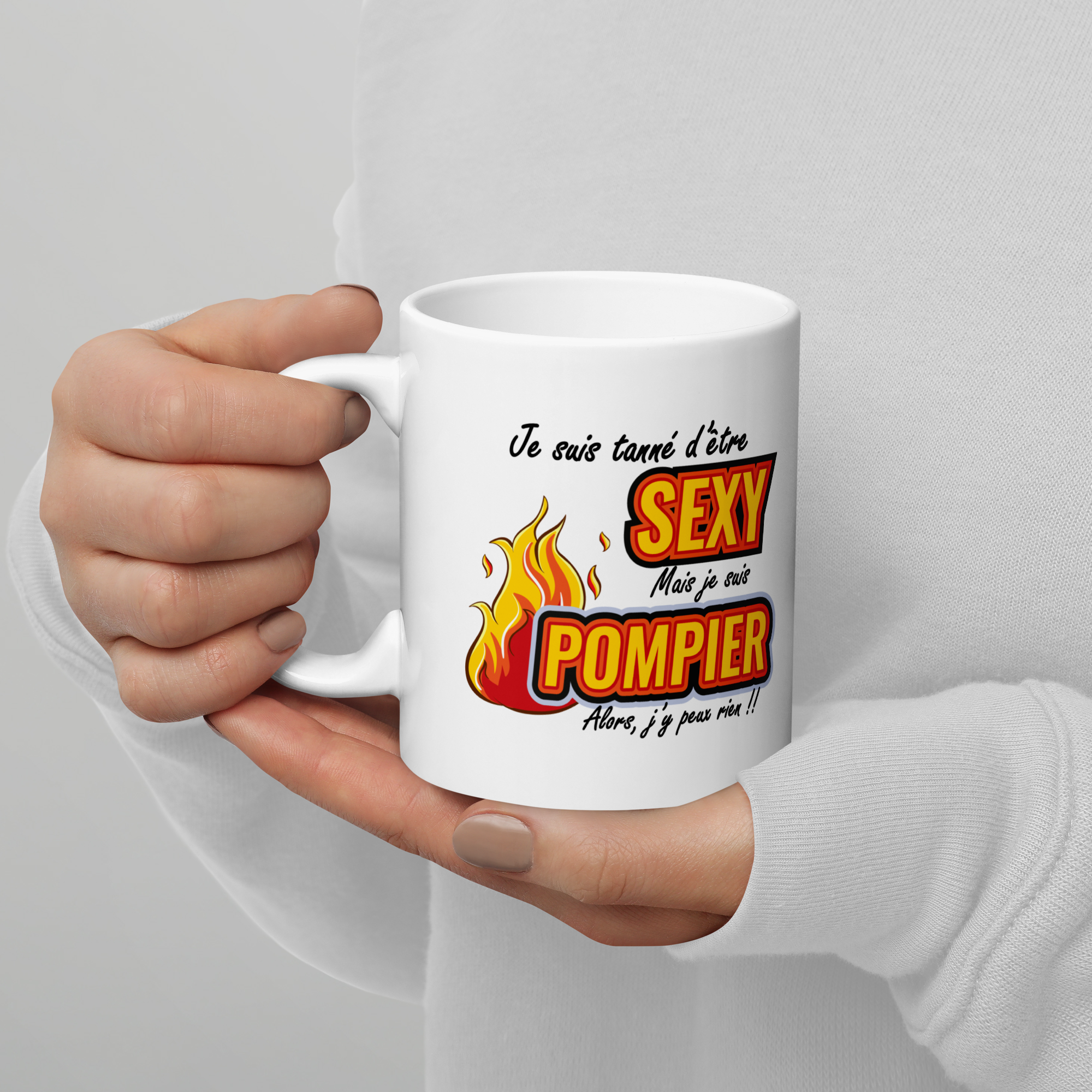 Tasse/Mug humoristique - Je suis tanné d'être sexy... | Komic